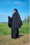 Telekung Tyara Hilal Black